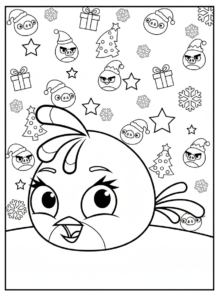 coloriage Angry Birds pour enfants a imprimer