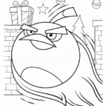 coloriage Angry Birds pour enfant de 2 ans