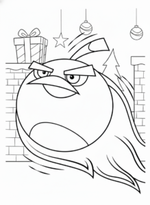 coloriage Angry Birds pour enfant de 2 ans