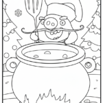 coloriage Angry Birds à imprimer pour enfant de 7 ans