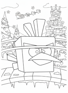 coloriage Angry Birds a imprimer gratuitement