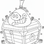 coloriage Angry Birds et decoupage