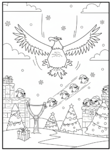 coloriage Angry Birds pour enfant de 10 ans