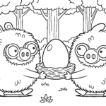coloriage Angry Birds pour enfant de à imprimer