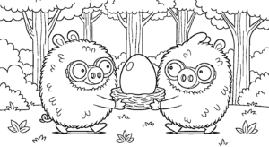 coloriage Angry Birds pour enfant de à imprimer