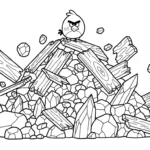 coloriage Angry Birds pour enfants à imprimer