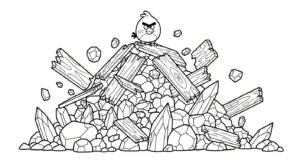 coloriage Angry Birds pour enfants à imprimer