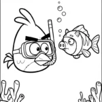 imprimer coloriage Angry Birds pour enfant