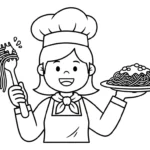 coloriage Chef updated pour enfant de 5 ans