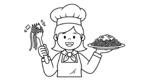 coloriage Chef updated pour enfant de 5 ans