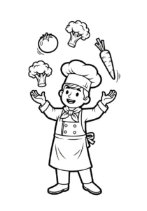 coloriage Chef updated pour bebe a imprimer