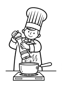 télécharger coloriage Chef updated gratuit