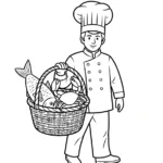 coloriage Chef updated à imprimer pour enfant de 4 ans