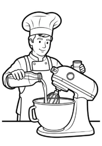 coloriage Chef updated à imprimer pour enfant de 12 ans