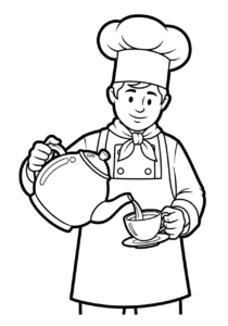 coloriage Chef updated gratuit à imprimer