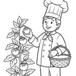 coloriage Chef updated a imprimer pour enfant de 4 ans