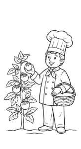 coloriage Chef updated a imprimer pour enfant de 4 ans