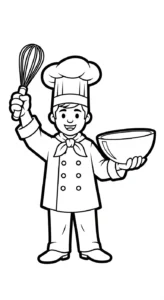 coloriage Chef updated à imprimer pour enfants