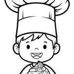 coloriage Chef updated pour enfants à télécharger