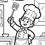 imprimer coloriage Chef updated