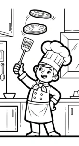 imprimer coloriage Chef updated