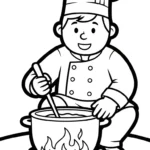 a imprimer coloriage Chef updated gratuit