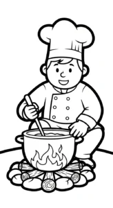 a imprimer coloriage Chef updated gratuit