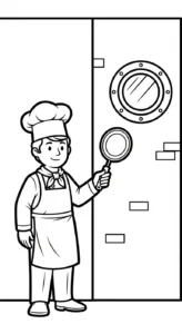 coloriage Chef updated a imprimer pour enfant de 4 ans