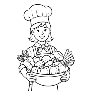 coloriage Chef updated pour enfants