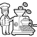 coloriage Chef updated à imprimer pour enfant de 4 ans