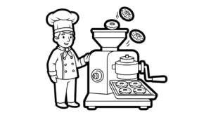 coloriage Chef updated à imprimer pour enfant de 4 ans