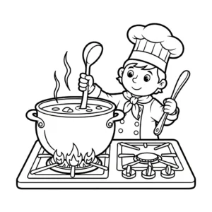 coloriage Chef updated à imprimer pour enfant de 12 ans