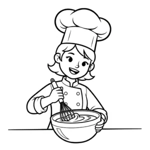 coloriage Chef updated educatif pour enfant