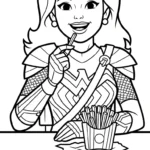 coloriage Frites updated à imprimer pour enfant de 12 ans
