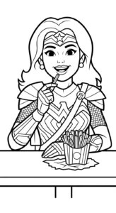 coloriage Frites updated à imprimer pour enfant de 12 ans