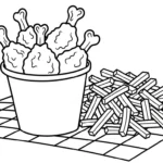 coloriage Frites updated pour enfants à télécharger