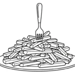 coloriage Frites updated a dessiner et imprimer