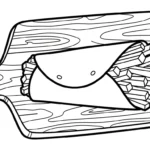 coloriage Frites updated gratuit pour enfants