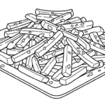 coloriage Frites updated pour enfant
