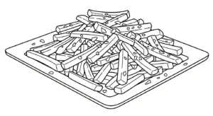 coloriage Frites updated pour enfant
