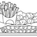 coloriage Frites updated à imprimer pour enfant de 12 ans
