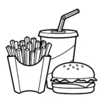 coloriage Frites updated a colorier en ligne