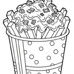 coloriage Frites updated à imprimer pour enfant de 8 ans