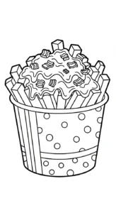 coloriage Frites updated à imprimer pour enfant de 8 ans