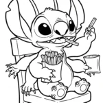 coloriage Frites updated à imprimer kawaii