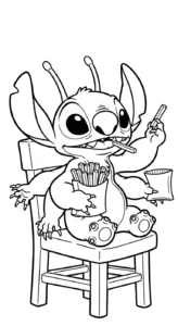 coloriage Frites updated à imprimer kawaii