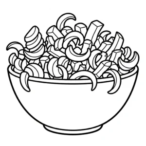coloriage Frites updated et decoupage