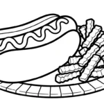 coloriage Frites updated et dessin a imprimer