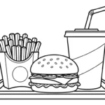 imprimer coloriage Frites updated gratuit
