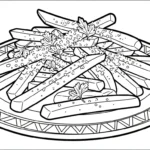 coloriage Frites updated pour enfant de 2 ans